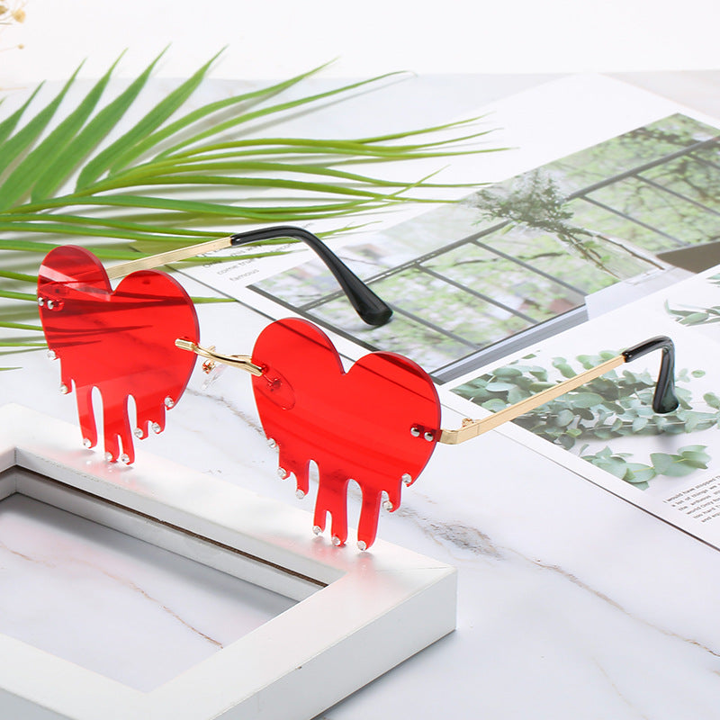 Wholesale Love Tears Drill PC Sunglasses